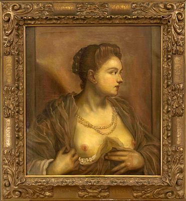 Jacopo Robusti, known as Tintoretto (1518–1594), copy after, Portrait of the Courtesan Veronica 