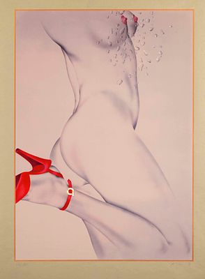 Albert Belasco (*1938), English Surrealist, collection of 10 color silkscreen prints, some on 