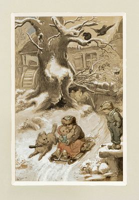 Gustav S&uuml;s (1823–1881), German painter, illustrator, and children’s book author, studied at the 