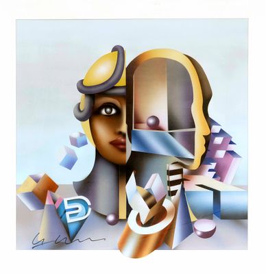 Karl-Heinz Haselwanger, German artist, active in the 1970s, two original figurative works: 1x 