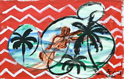 Stefan Szczesny (*1951), German painter and graphic artist of the 'Young Wild Ones', Untitled 