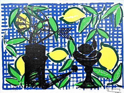 Stefan Szczesny (*1951), German painter and graphic artist of the “Young Wild Ones,” Untitled 