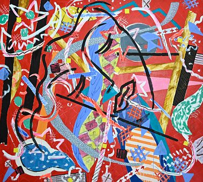 Stefan Szczesny (*1951), German painter and graphic artist of the 'Young Wild Ones', Untitled 