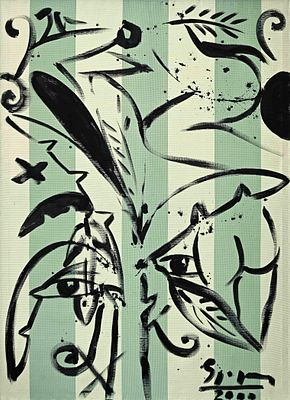 Stefan Szczesny (*1951), German painter and graphic artist of the 'Young Wild Ones', Untitled 