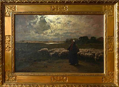 Louis Douzette (1834–1924), North German landscape and marine painter, studied at the Berlin 