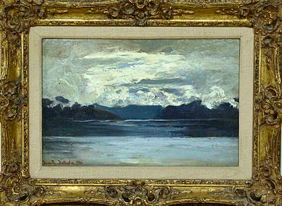 Louis Douzette (1834–1924), North German landscape and marine painter, studied at the Berlin 