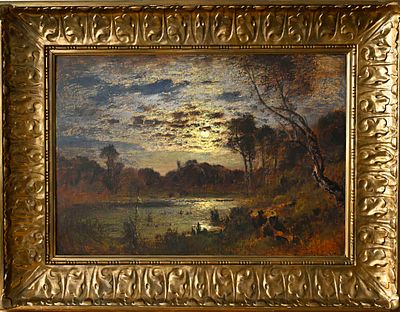 Louis Douzette (1834–1924), North German landscape and marine painter, studied at the Berlin 
