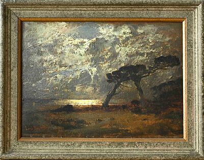 Louis Douzette (1834–1924), North German landscape and marine painter, studied at the Berlin 