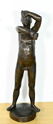 Gerhard Marcks (1889–1981), German graphic artist and sculptor, Man, Arm in Front of the Face 