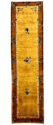 Rug, runner, China, cleaned, edges with slight signs of wear, 91 cm x 352 cm