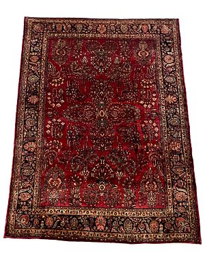 Rug, Saruk (US reimport), minimal signs of wear, edges with minor damage, cleaned, short 