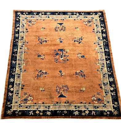 Rug, China, slight signs of wear, cleaned, fringes short, 276 x 356 cm