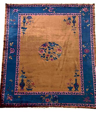 Rug, China, slight signs of wear, cleaned, short fringes, 280 x 360 cm