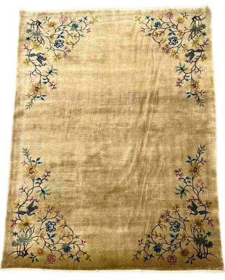 Rug, China, slight signs of wear, cleaned, short fringes, 259 x 370 cm