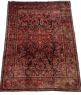 Rug, Sarouk, minimal signs of wear, cleaned, short fringes, 263 x 352 cm