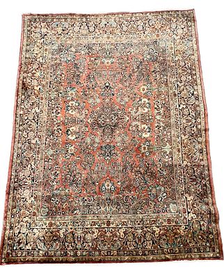 Rug, Sarouk (US reimport), slight signs of wear, cleaned, short fringes, 271 x 352 cm