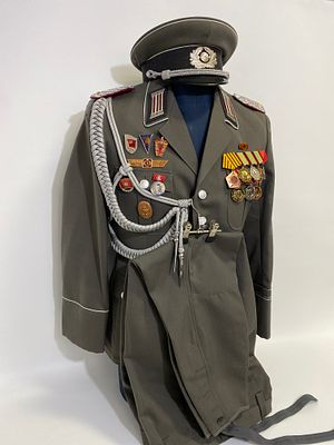 GDR NVA MFS Uniform, East Germany. GDR NVA – German Democratic Republic: Uniform for officers of 