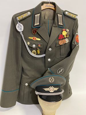 GDR NVA Uniform, Air Defense. NVA German Republic NVA uniform, Air Defense, Medical Troops Staff 