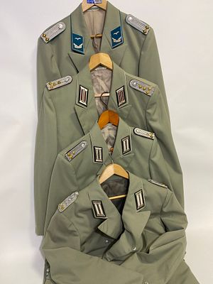 GDR Gala Uniform Jackets, Collection. GDR collection of 4 pcs. National People's Army NVA, gala 