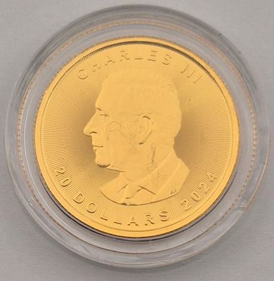 מטבע זהב קנדה 20 דולר 2024. עמלה 10% 
חצי אונקיה זהב 0.9999