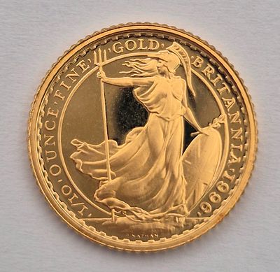 אנגליה מטבע זהב 10 פאונד 1/10 אונקיה משנת 1996 עמלה 10% . זהב 0.917 
משקל 3.41