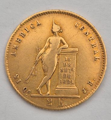 קוסטה ריקה מטבע זהב 2 אסקודו משנת 1854
משקל 6.3 גרם זהב 0.875 עמלה 10%