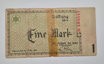 שטר 1 מארק - גטו לודז', 1940