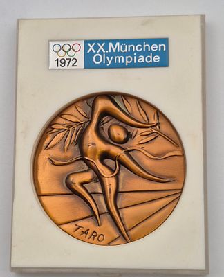 מדליה ארד משנת 1972 אולמפיאדה מנכן. קוטר 69 מ"מ