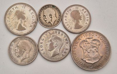 לוט מטבעות כסף . כסף 0.500 
משקל 83 גרם