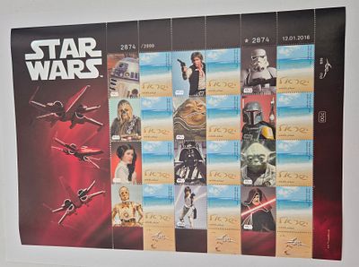 גיליון בולים "STAR WARS"