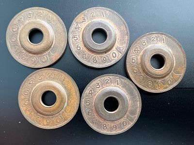 5 אסימונים משנת 1953 חדשים