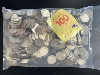 250 מטבעות 100 שקלים מצב חדש מהבנק