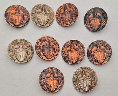 10 סיכות חנוכת בית החייל על שם יוסף ברץ תל אביב- 1965 - הועד למען החייל