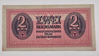 שטר 2 מארק של וורמאכט (שם הרשמי של הכוחות הנאצים) משנת 1942
