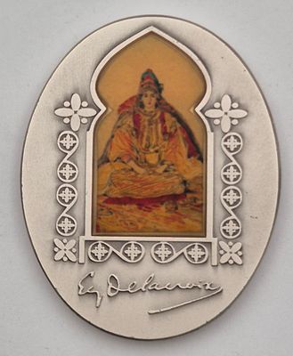 מדליה כסף אובלית. משקל 105 גרם כסף 0.999