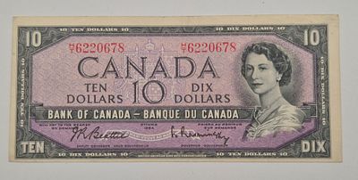 שטר קנדה משנת 1954 10 דולר