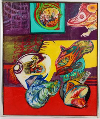 Christine McGinnis (American, 1937-2019) The Trap. Title: The Trap Subject: Abstract Type: 