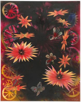 Mason Rader (American, B. 1961) Fleur d'Nuit. Title: Fleur d'Nuit Subject: Flowers Type: 