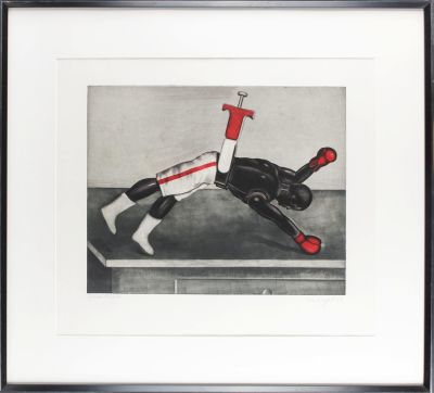 Peter Nagel (German, B. 1941) Etching. Title: Untitled Subject: Figure Type: Etching Materials: 
