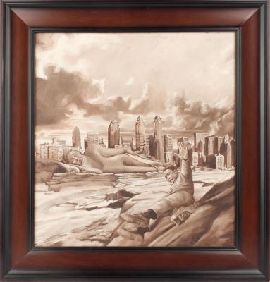Simon Huelsbeck (American, Contemporary) Urban Playground IV. Title: Urban Playground IV 