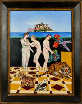 Christine McGinnis (American, 1937-2019) Untitled. Title: Untitled Subject: Figures Type: 