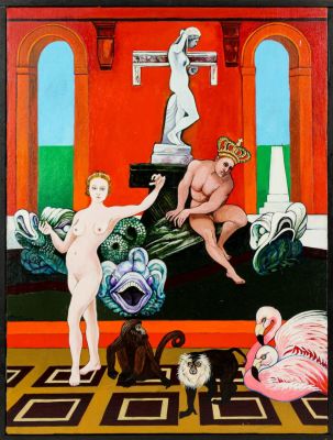 Christine McGinnis (American, 1937-2019) Untitled. Title: Untitled Subject: Figures Type: 