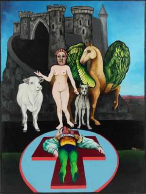 Christine McGinnis (American, 1937-2019) Untitled. Title: Untitled Subject: Figures Type: 