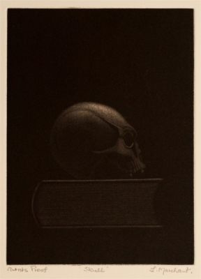 Leonard Marchant (South African, 1929-2000) Skull. Title: Skull Subject: Still life Type: 