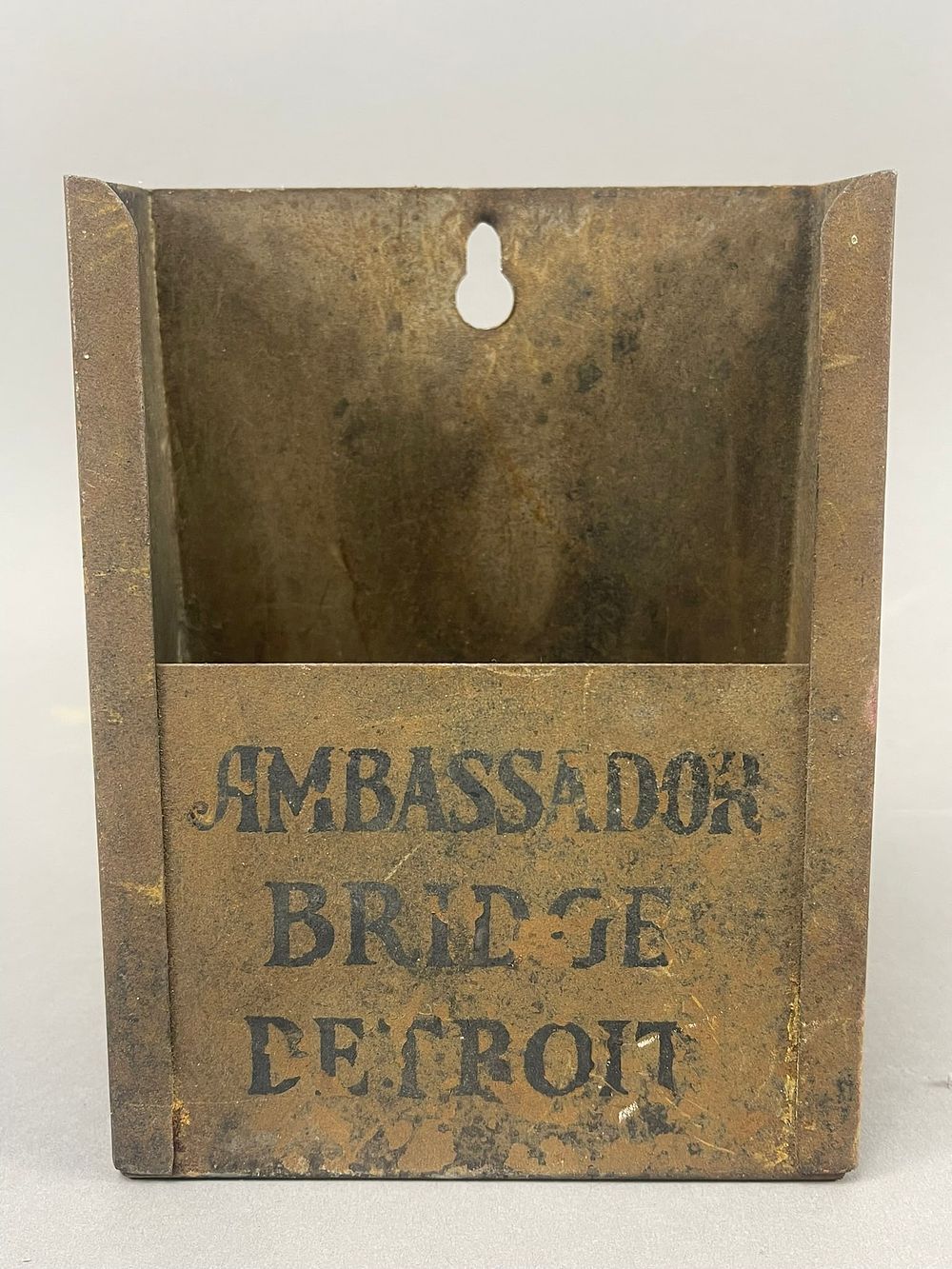 Lot 173: 1930s Ambassador Bridge Detroit Wall Map Display