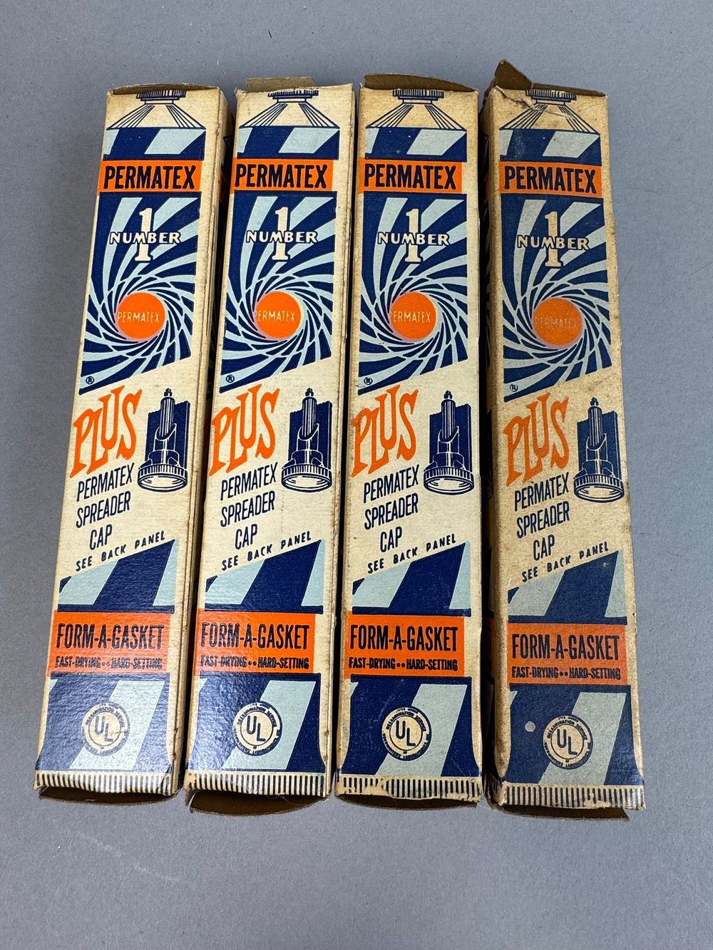 Lot 191: 4 NOS Permatex Form A Gasket Tubes Original Box