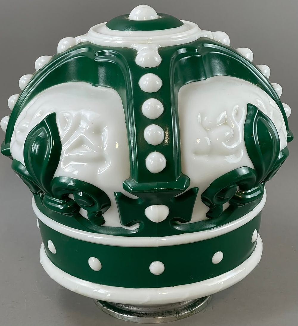 Lot 219: Standard Oil Crown Gas Station Pump Globe Green