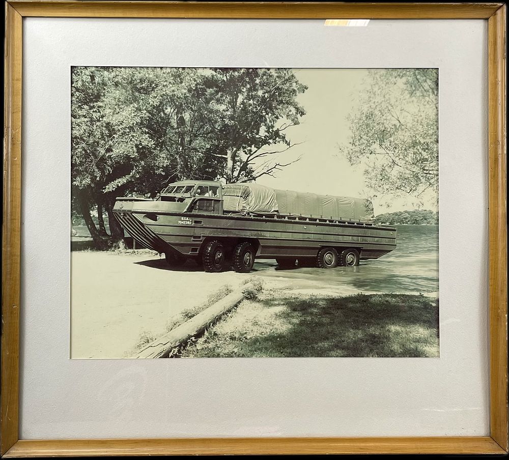 Lot 226: 1950s GMC XM157 Drake 8 Wheel Vehicle Framed Print
