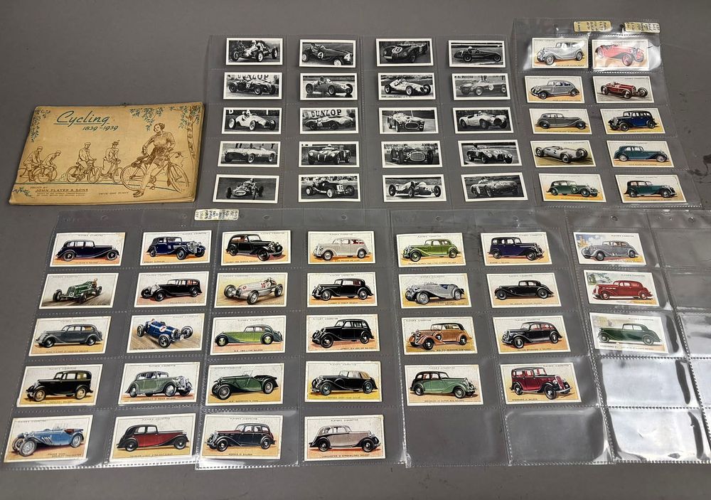 Lot 235: 106 Player & Son Tobacco Cards Cycling Race Cars