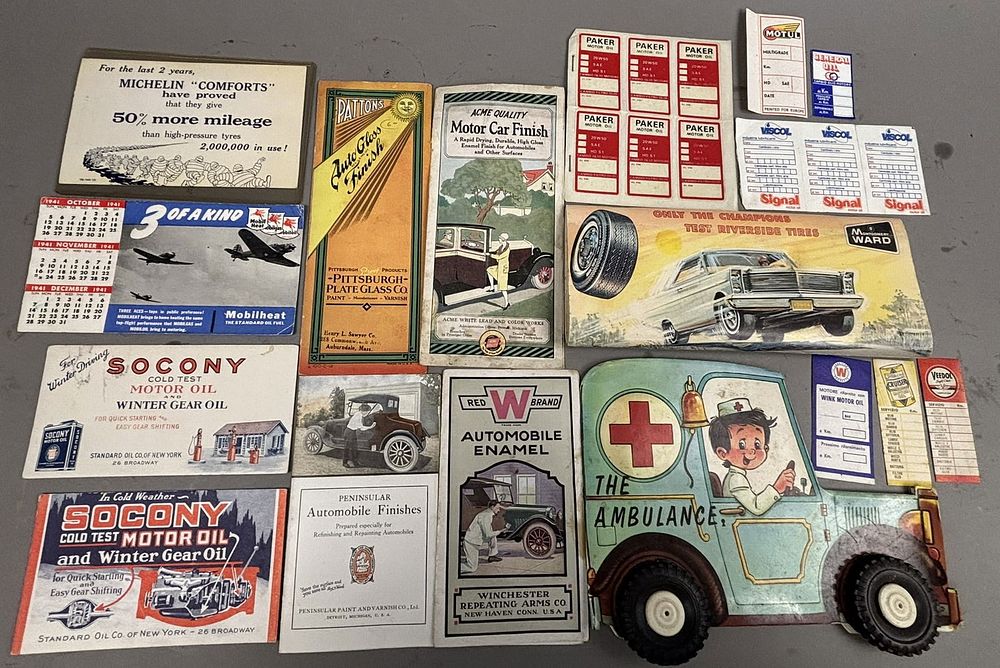 Lot 302: Lot 18 20s 30s Socony Michelin Blotter & Pamphlets